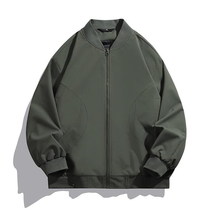 Veste de costume homme printemps ample uniforme de baseball veste basse décontractée 3XL gray