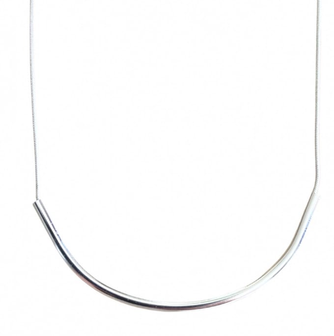 Ketting-Zilverplating-Modern-45 cm - Charme Bijoux