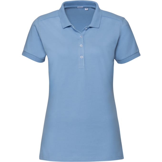 Russell Dames/Dames Stretch Fitted Poloshirt (Sky)
