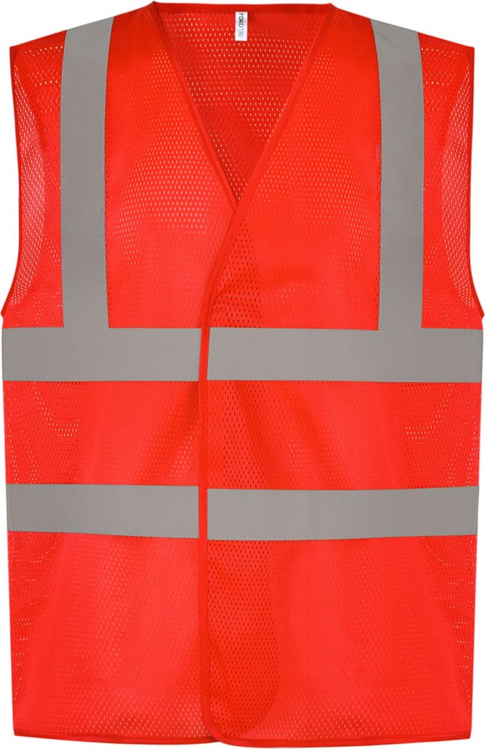 Gilet Unisex 3XL Yoko V-hals Mouwloos Red 100% Polyester