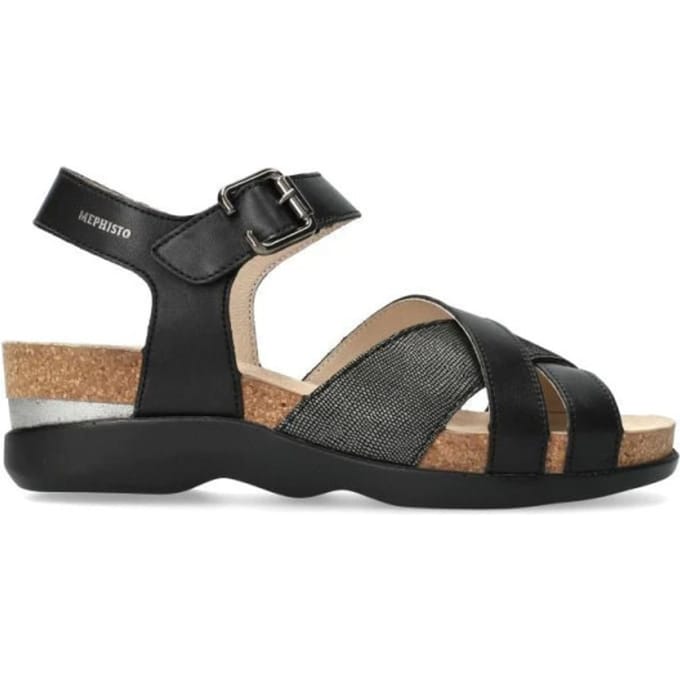 Mephisto Otalya - dames sandaal - Zwart - maat 42 (EU) 8 (UK)