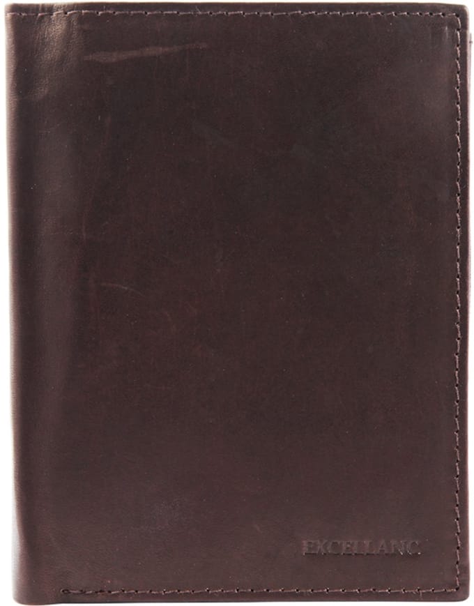 Excellanc heren portemonnee leer Billfold Bruin
