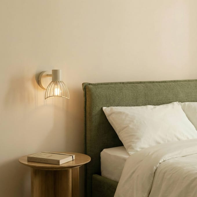 Lindby plafondlamp Piena, beige, 1-lamp, metaal, Ø 93,cm