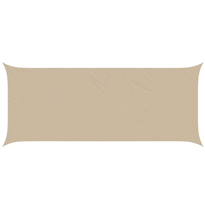 vidaXL Zonneschaduwzeil Beige 6 x 2,5 m 100% Polyester Oxford