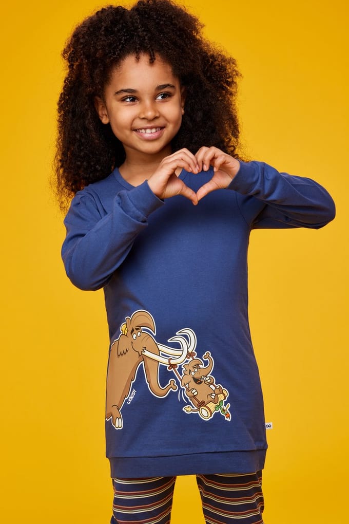 Woody Meisjes Pyjama blauw - maat 24m/2Y