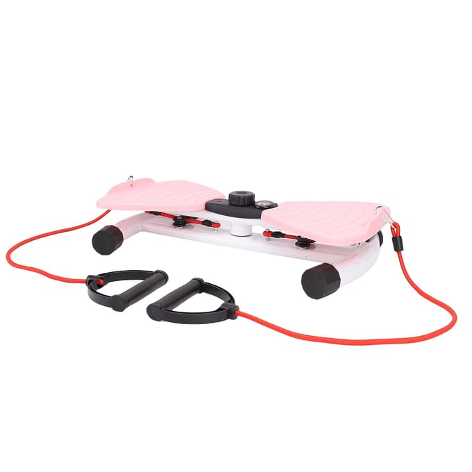 Machine Twisteur de Taille Silencieuse Équipement d'Exercice de Torsion de Taille avec Corde pour la Maison Rose bleu