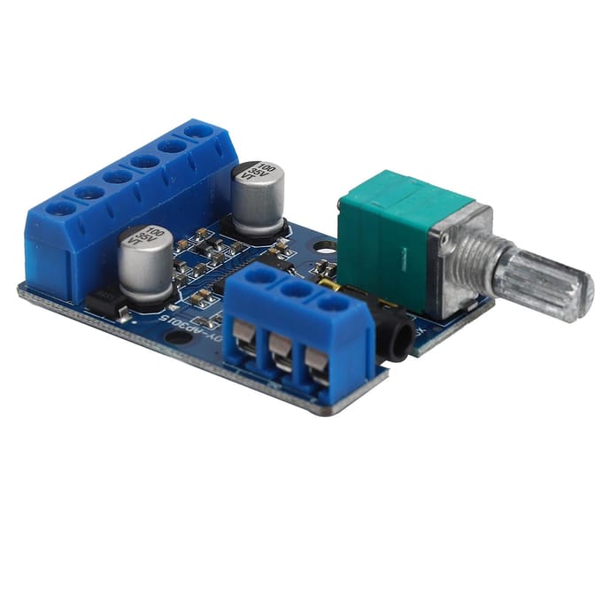 30Wx2 Digitale Eindversterkerbord 12V24V Gevoed DIY Stereo Versterkingsmodule