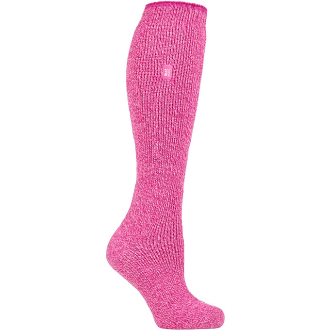 Heat Holders - Kniehoge damessokken van merinowol - Roze