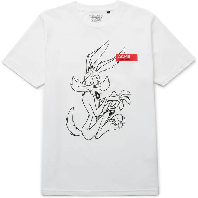 Looney Tunes Acme Wile E. Coyote Schets t-shirt - Wit - M