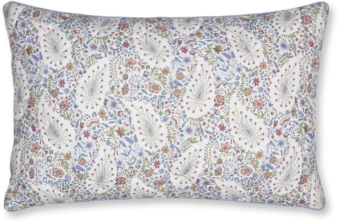 Pip Studio Kairi Bloom Quilted Cushion Sierkussen - 45 x 70 cm cm - Licht blauw