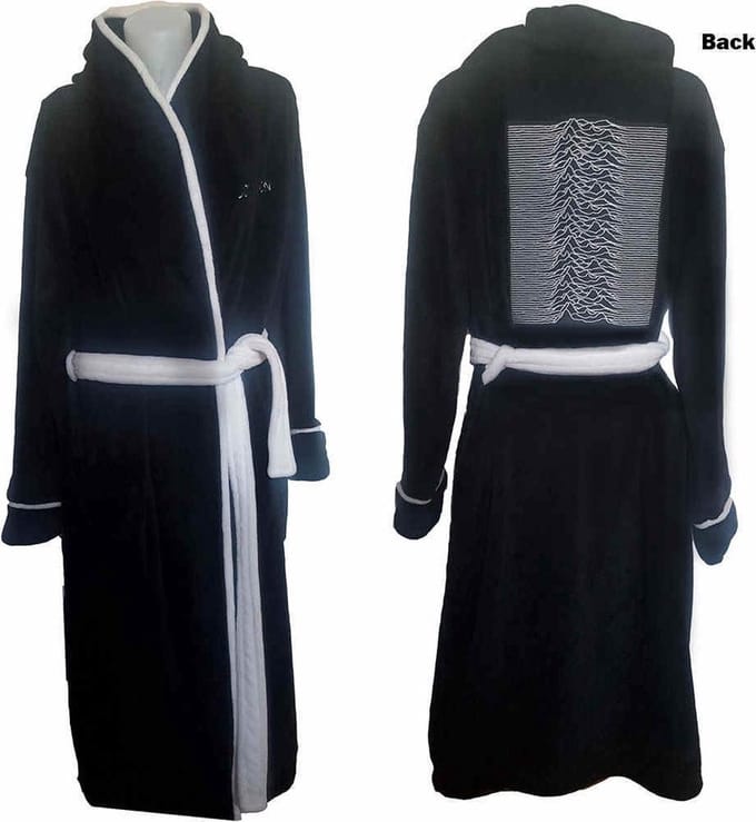 Joy Division - Unknown Pleasures Badjas - S/M - Zwart