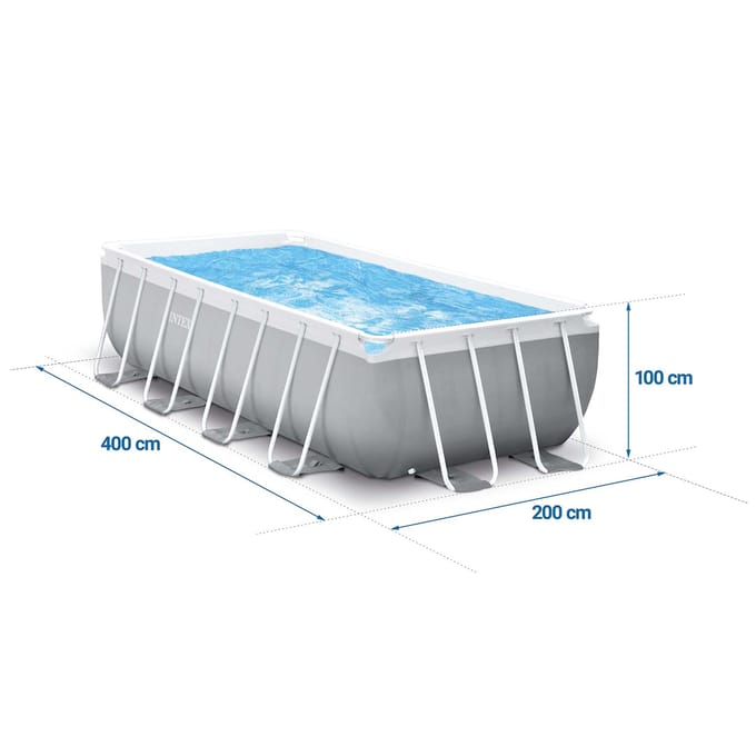 Intex Prism Frame zwembad - met pomp en trap - 400 x 200 x 100 cm