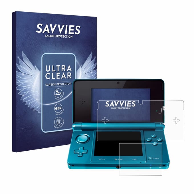 Savvies - Screenprotector voor Nintendo 3DS - Folie Beschermfolie transparant 18 Stuks
