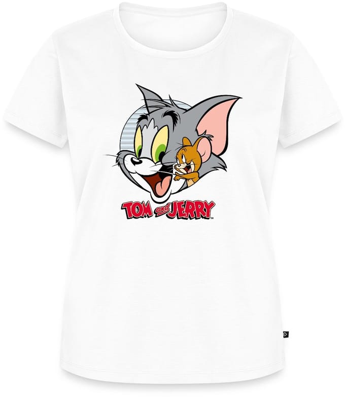 Tom En Jerry Knuffelig Premium T Shirt Dames