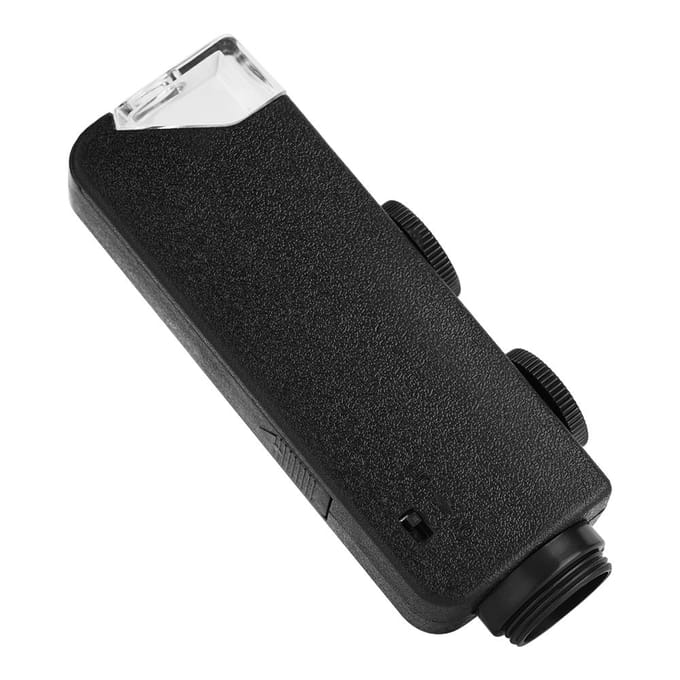 60X-100X Optische Zoom LED Microscoop Lens met Clip voor Mobiele Telefoons white
