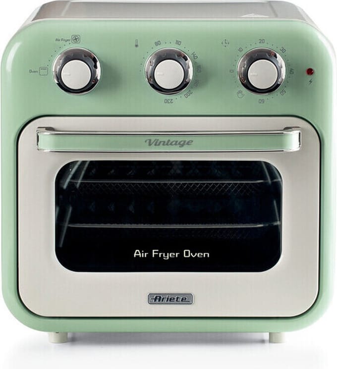 Ariete 4632/04 Mini-oven & hete lucht friteuse Grillfunctie, Heteluchtfunctie, Controlelampje, Met stoomkookfunctie, Met display, Met grillspies,...