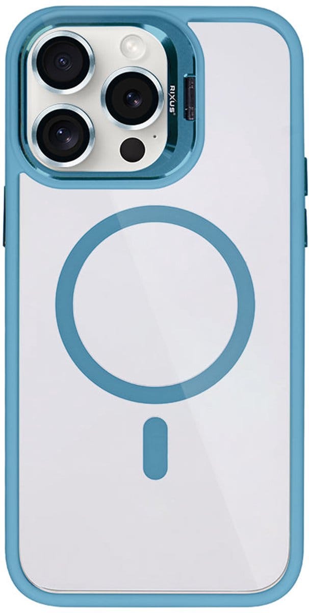 Rixus Classic 03 Case With MagSafe For Apple iPhone 14 Pro Light Blue