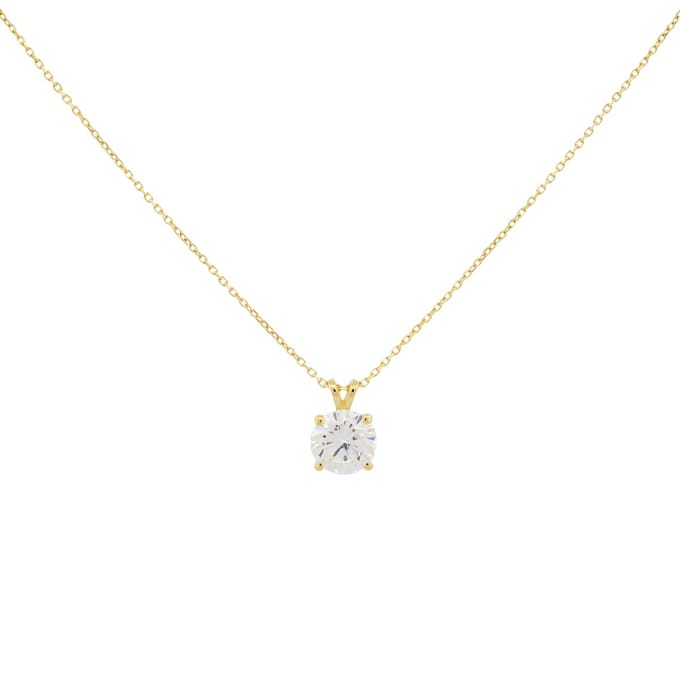 Di Lusso 14K Gouden HANGER – 1.00 ct Lab Grown Diamant