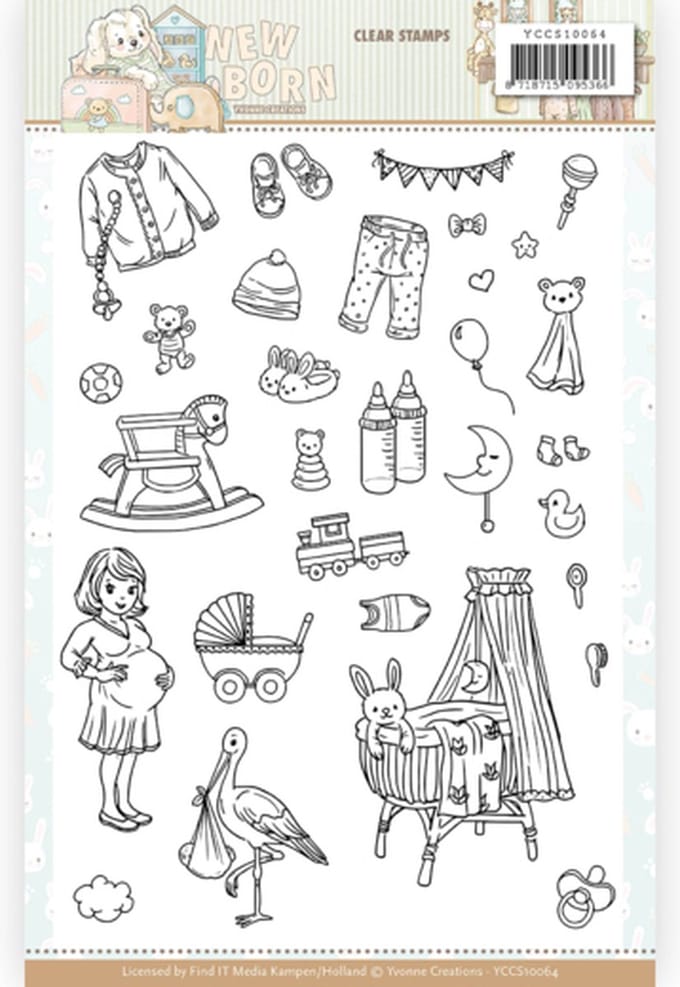 Yvonne Creations - Clearstamp - Newborn - YCCS10064