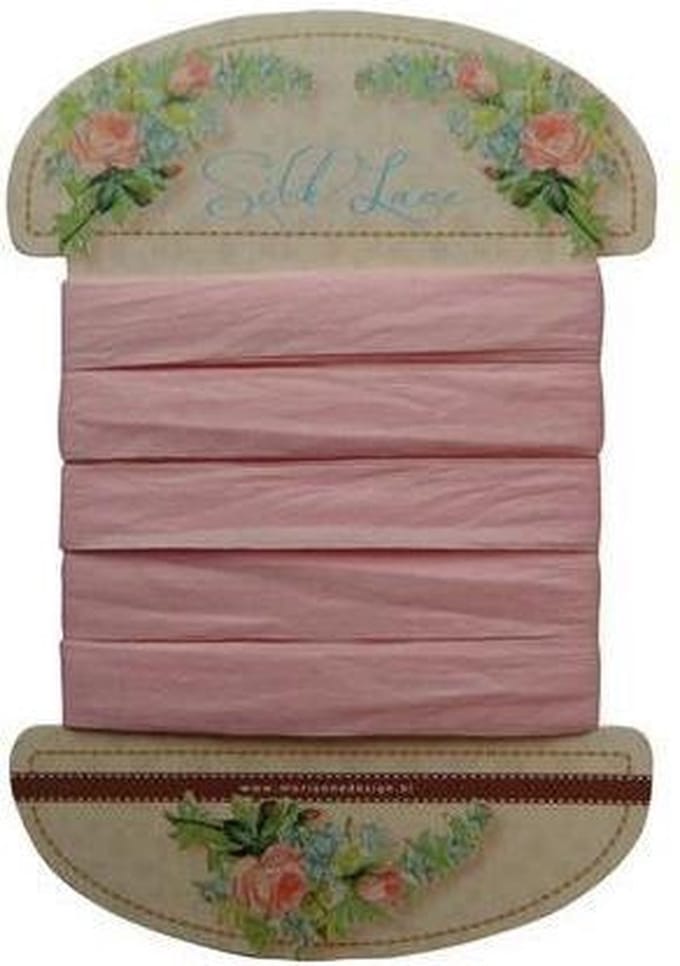 Marianne Design Decoration Silk lace pink