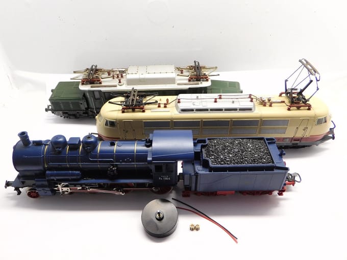 micromotor HM005G ombouwset Marklin/Hamo LFCM motor