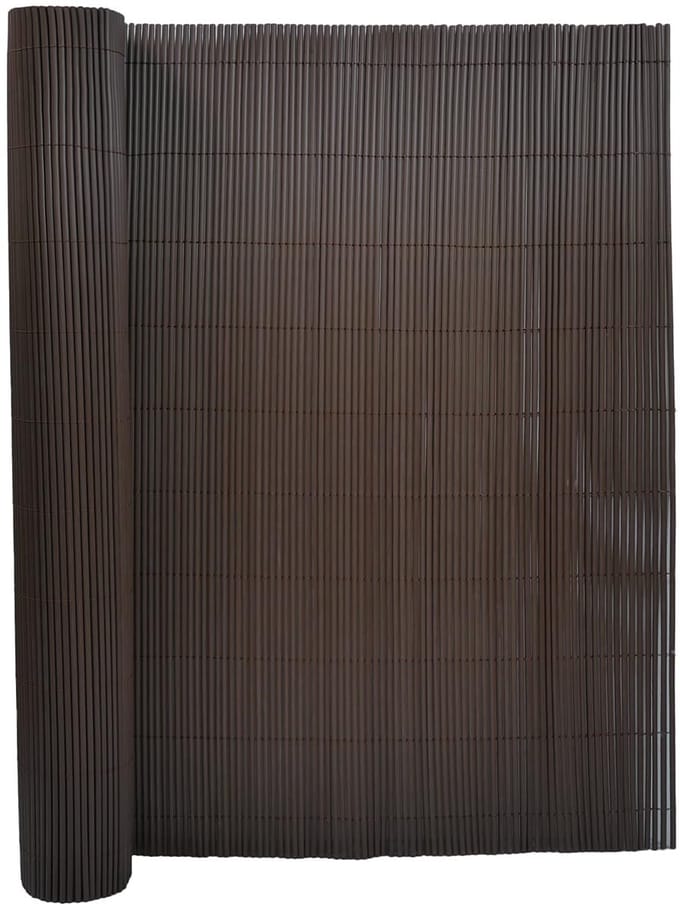 Dailygoods - Tuinscherm 100x300 cm - Bruin PVC Windbestendig en Weerbestendig