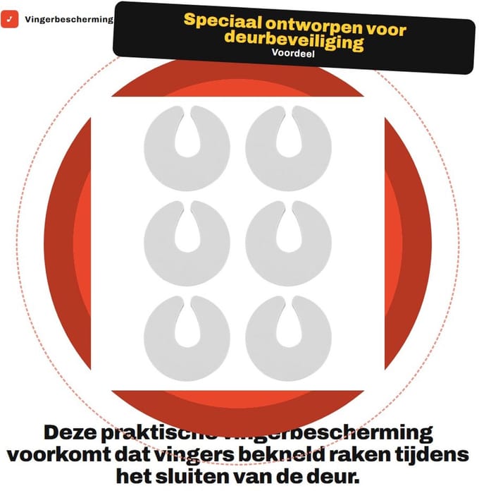 Dailygoods - Vingerbescherming voor Deuren ter Voorkoming van Klemmen