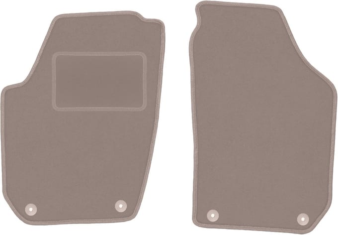 Beige voormatten voor: Skoda Fabia II hatchback, stationwagen (2007-2014)