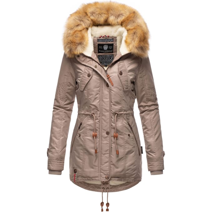 Navahoo Dames Winterjas B399 – Warm, Waterafstotend & Met Afneembare Bontkraag