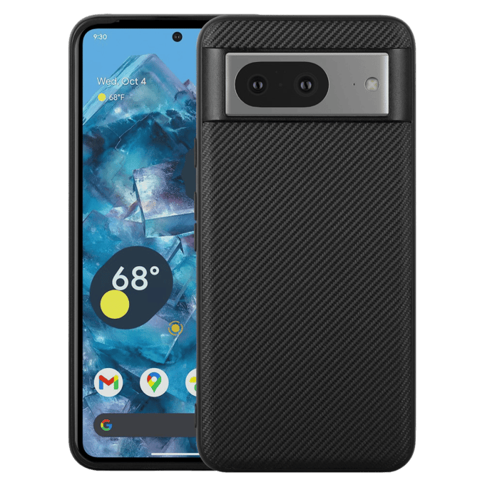 Vili Google Pixel 8 Texture Hoesje Zwart
