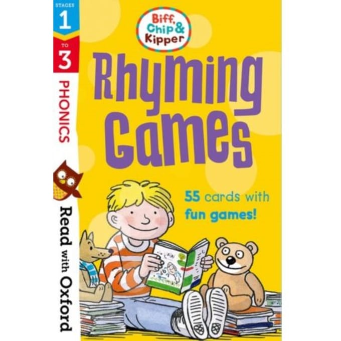 Read With Oxford: Stages 1-3: Biff, Chip And Kipper: Rhyming Games Flashcards - Read - Roderick Hunt