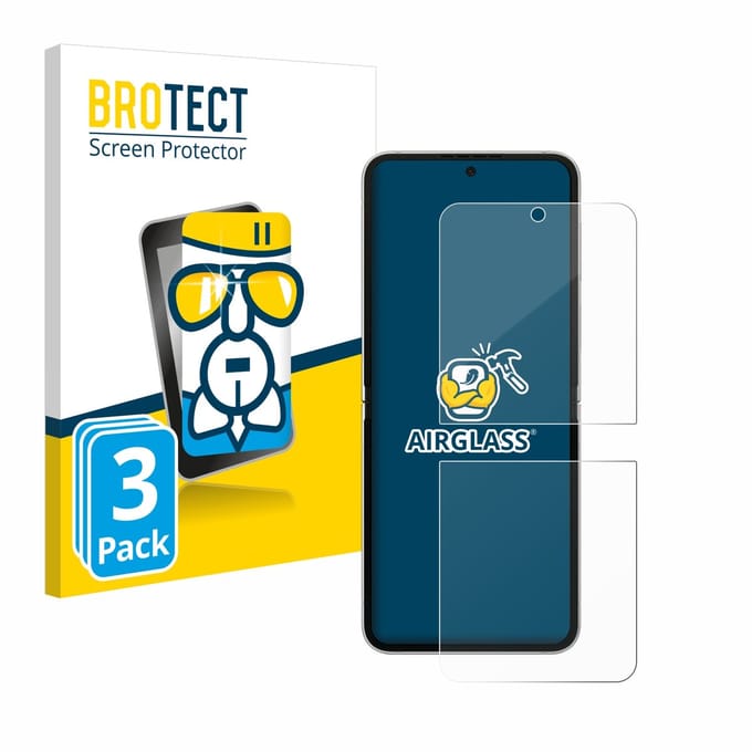 Screenprotector 3 Stuks voor Samsung Galaxy Z Flip 6 Beschermglas transparant