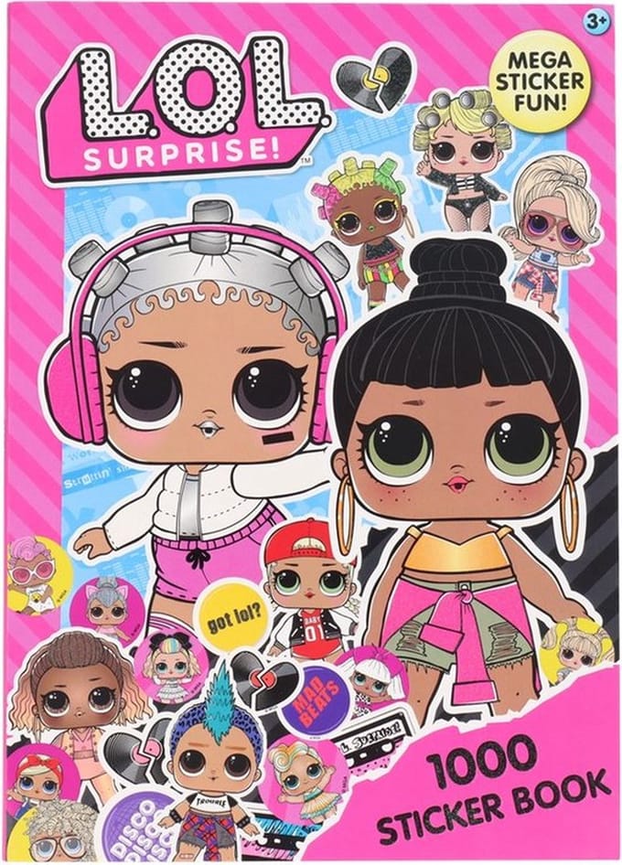 L.O.L. Surprise - Stickerboek met 1000 stickers - Mega sticker Fun