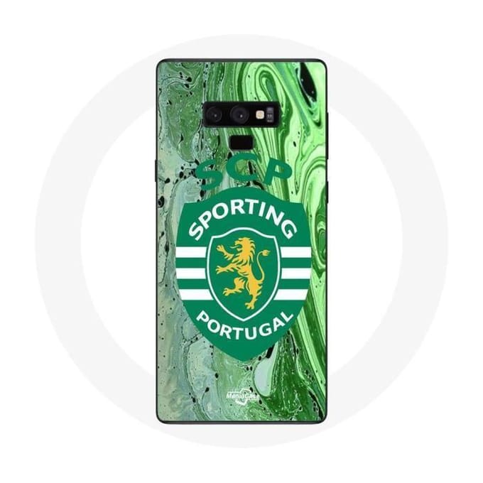 Samsung Galaxy Note 9 hoesje scp sportieve portugal groene achtergrond