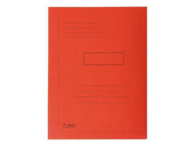 Exacompta 50x FOREVER® bedrukte map met 2 kleppen - 290gm2 - 24x32 cm voor A4 - Rood - 445003E