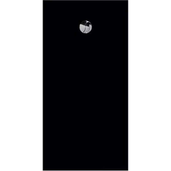 Allibert - Douchebak - Karbon 160 X 80 Cm - Polybeton - Zwart