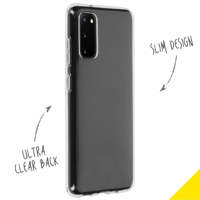 Accezz Hoesje - Geschikt voor Samsung Galaxy S20 - Clear Backcover - Transparant
