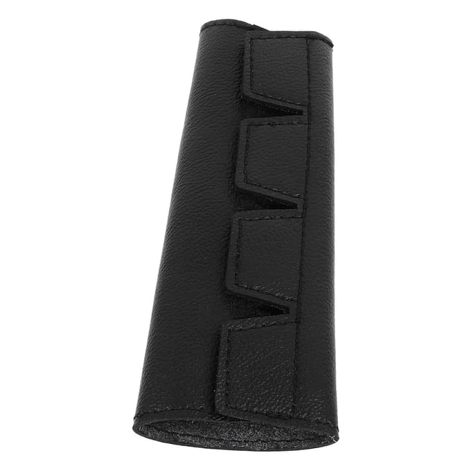 Hoorn Handbeschermer Leer Antislip Beschermer Handvat Wrap Handkussen Cover Instrument Accessoire zwart