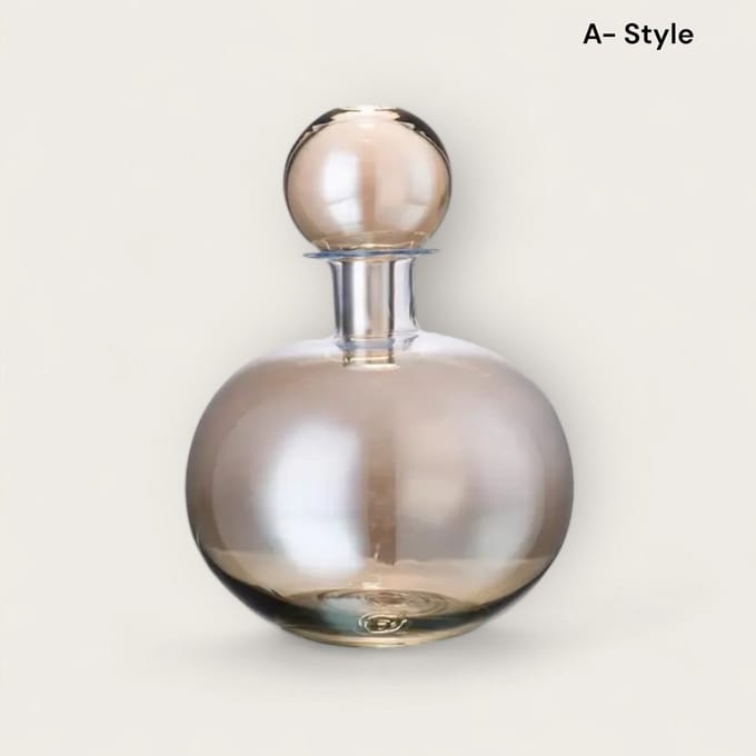Amber glass bottles A-style