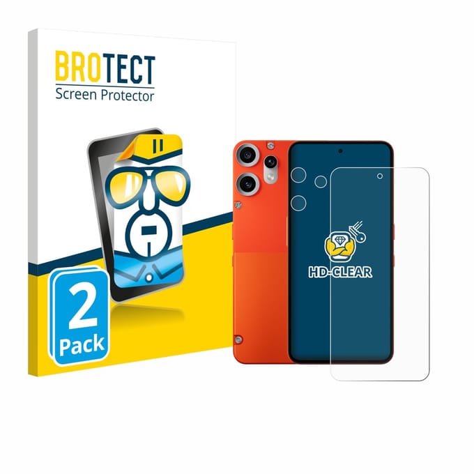 BROTECT - Screenprotector voor Nothing CMF Phone 2 Pro (Voor+Camera) - Folie Beschermfolie transparant 2 Stuks