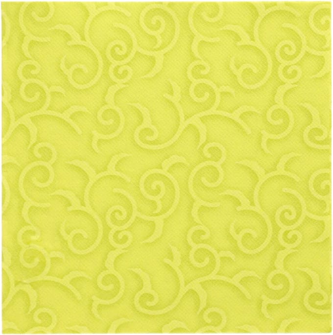 50 Servetten ROYAL Collection 1/4 vouw 40 cm x 40 cm lime Casali