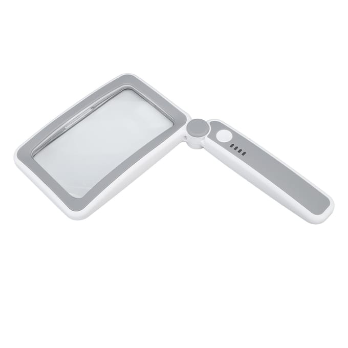 Rechthoekige Vergrootglas 4X 3 LED Modi Aanraakbediening Ergonomische Handheld Vergrootglas voor De