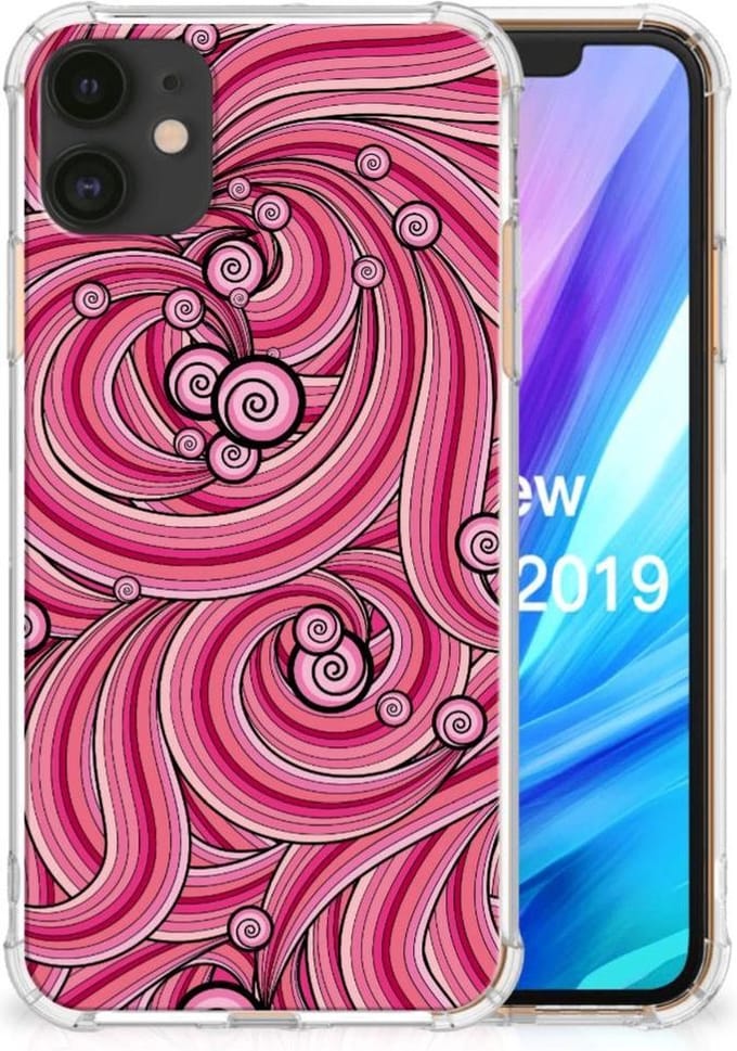 Apple iPhone 11 Back Cover Swirl Pink