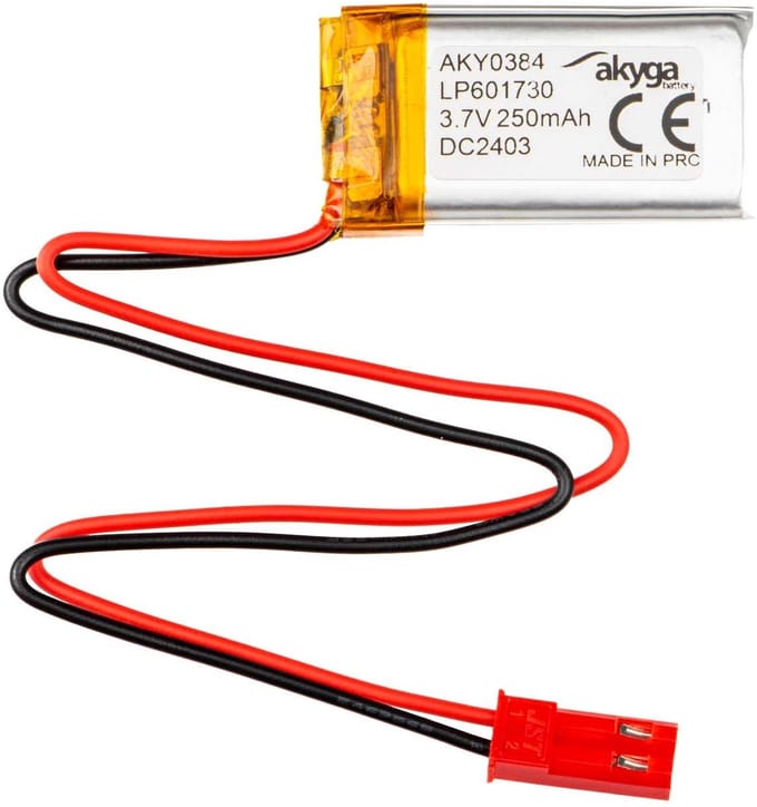 Akyga LP601730 Accupack Batterijgrootte: Speciaal LiPo 3.7 V 250 mAh