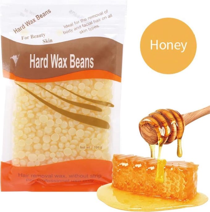 DW4Trading Hard wax beans 100 gr ontharen harsen lichaam gezicht spatels Honey