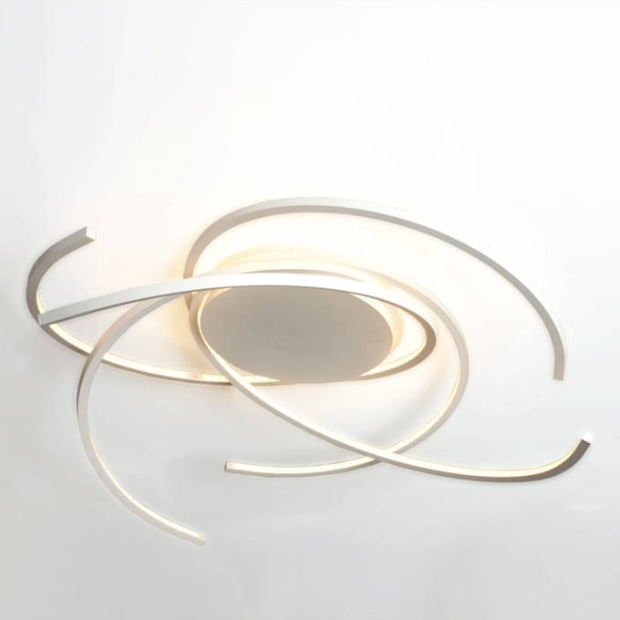 Escale Witte LED-plafondlamp Space 55 cm