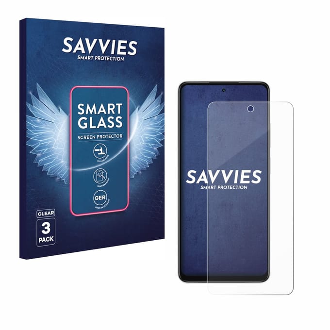 3 Stuks Savvies Screenprotector - geschikt voor Oppo A5x - beschermfolie glas transparant