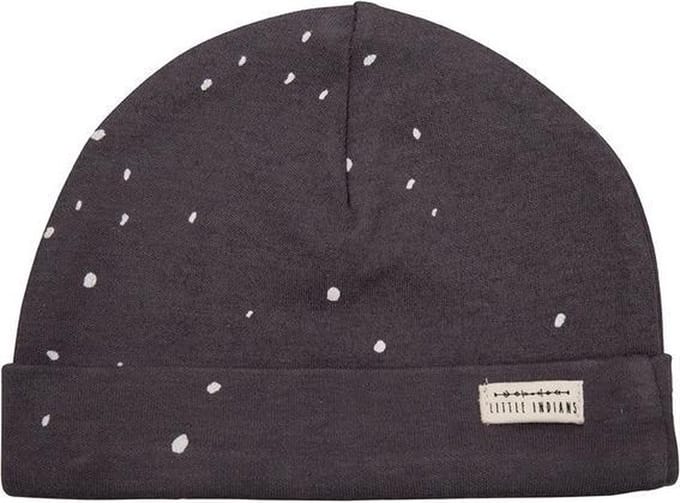 Little Indians Muts Dots Junior Katoen Donkergrijs/wit 0-12 Maanden
