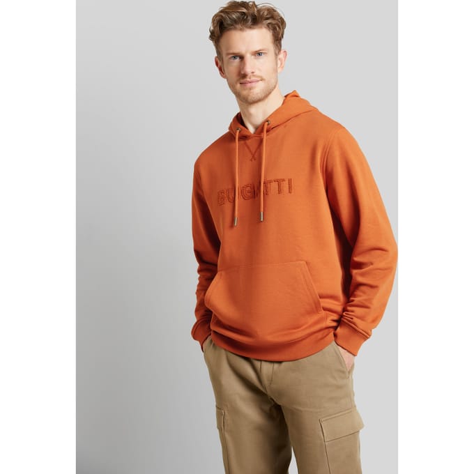 Bugatti Herren Sweatshirt met logo-opdruk