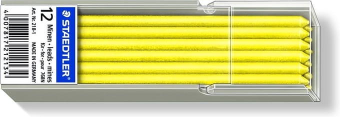 Staedtler - Lumocolor omnichrom vulling 218 -) Geel 12 stuk(s)